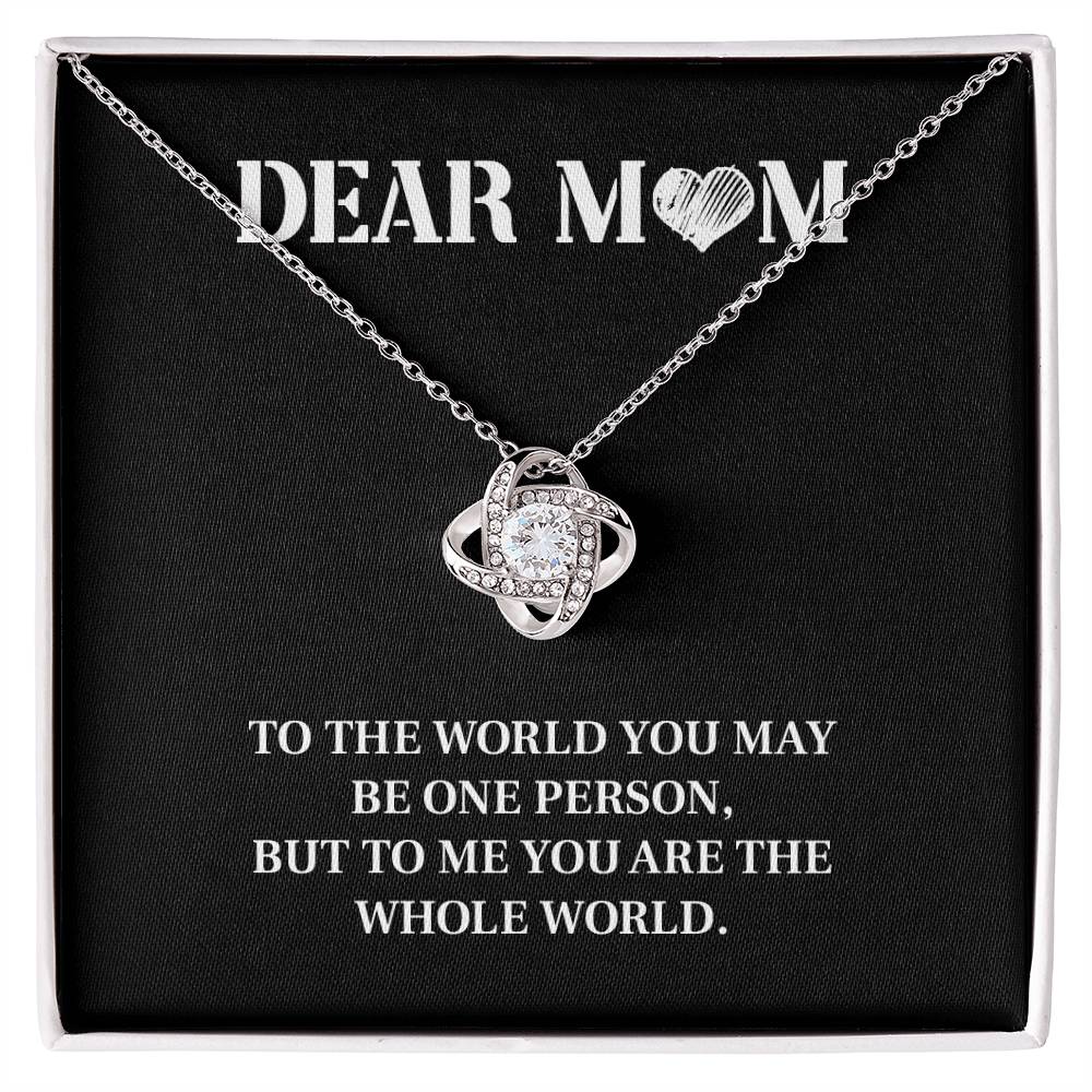 Dear Mom, Best Necklace Gift Inspirational Necklace Gift Thoughtful Necklace Gift For Moms From Daughter/son Best Mother’s Day Necklace Gift Best Necklace Gift For Loving Meaningful Necklace Gift Best Family Necklace Gift