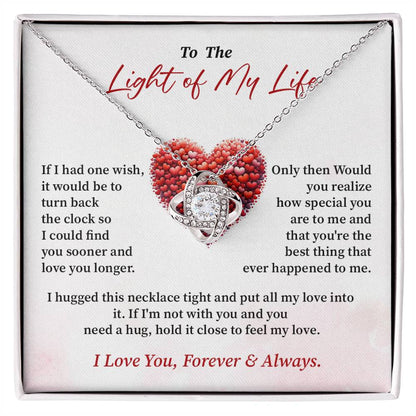 To The Light of My Life Necklace Gift From Your Soulmate Unique Necklace For Women