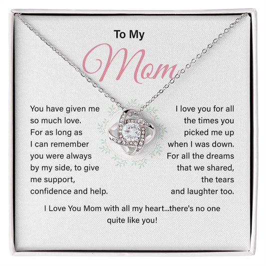 To my mom you give me.