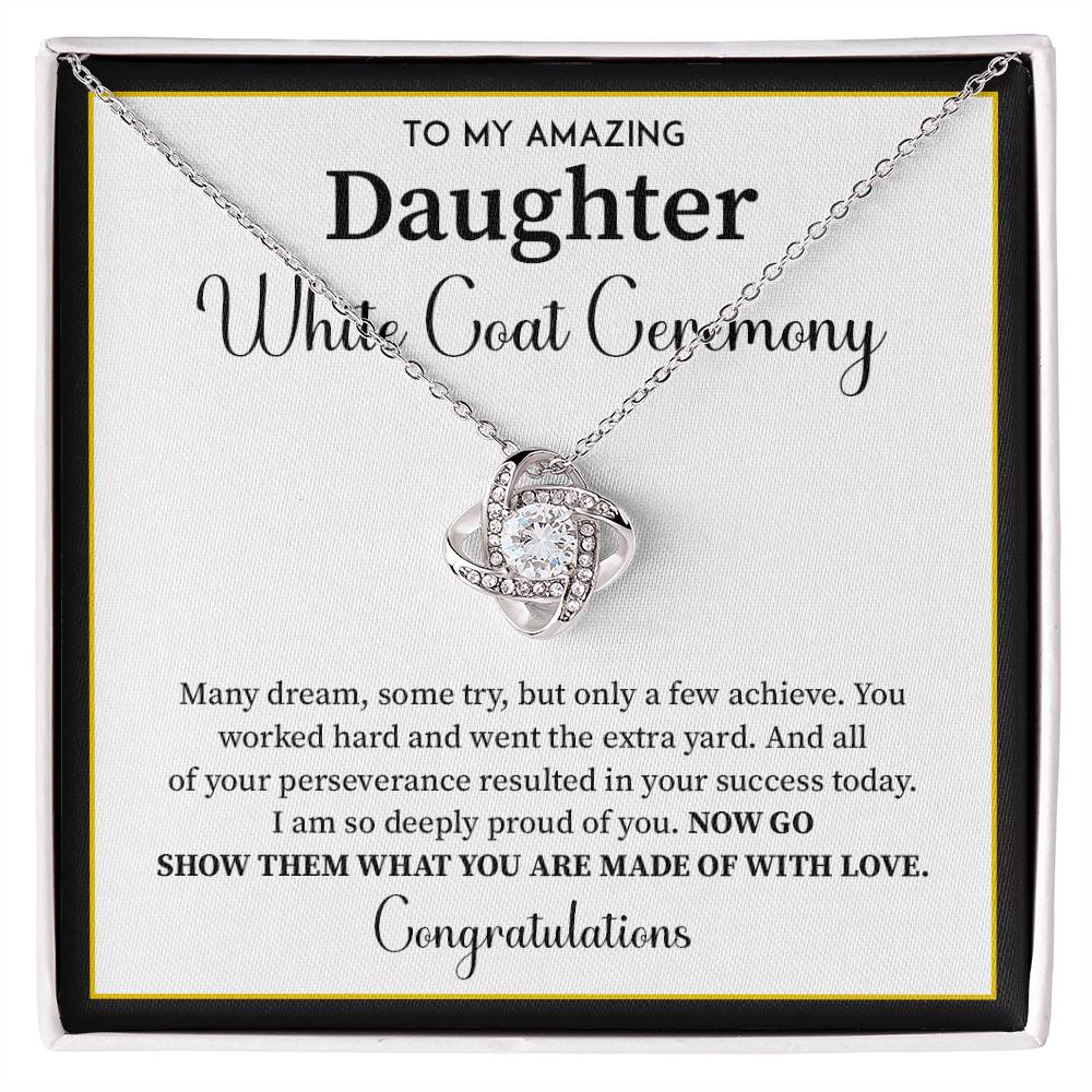 White Coat Ceremony Gift For Daughter Necklace With Gift Box