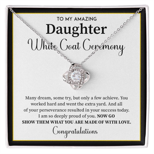 White Coat Ceremony Gift For Daughter Necklace With Gift Box