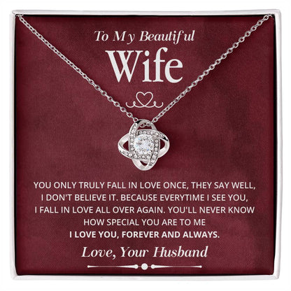 Wife Necklace Gift from Husband Forever Love Box