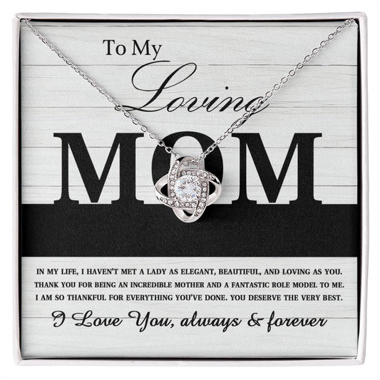 Mom Necklace Gift with Message Card – Love That Protects Always