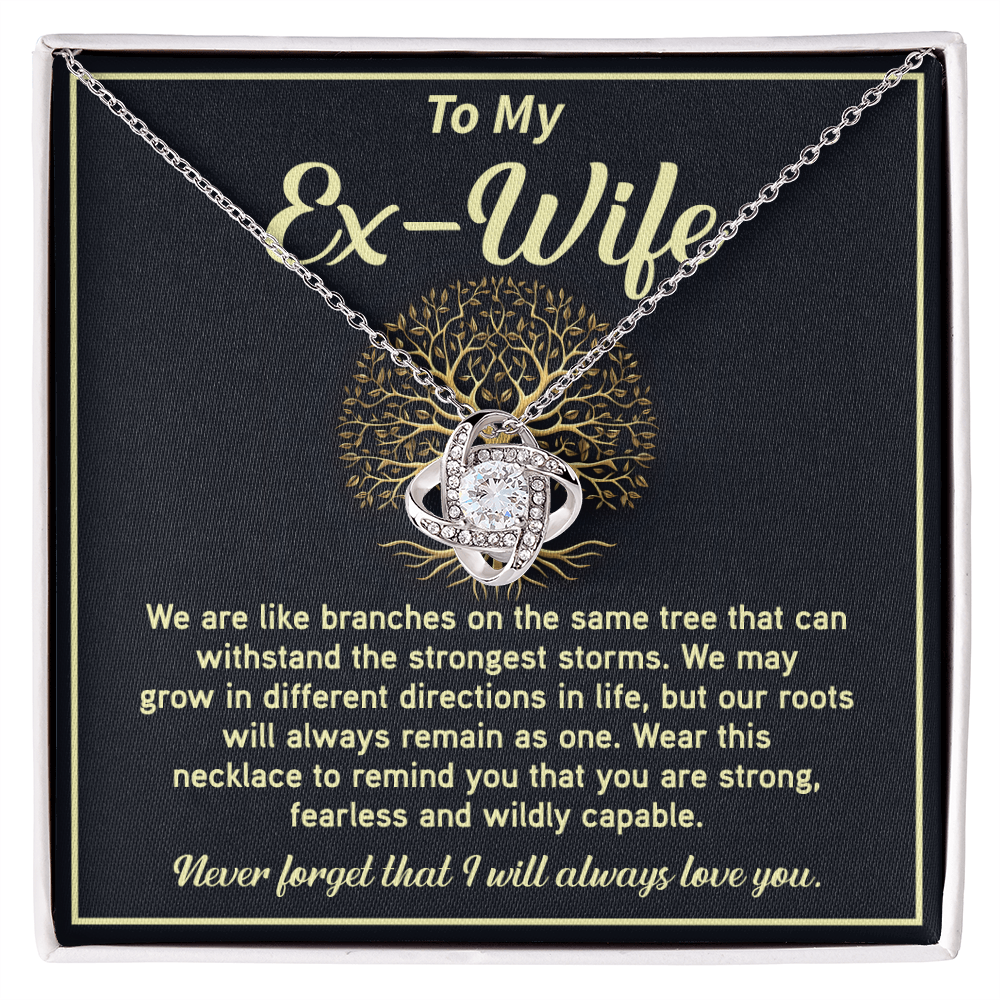 Strong Bond Necklace Gift for Ex-Wife with Hearffelt Note