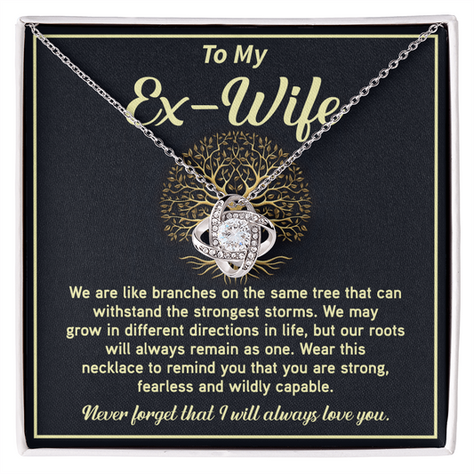 Strong Bond Necklace Gift for Ex-Wife with Hearffelt Note