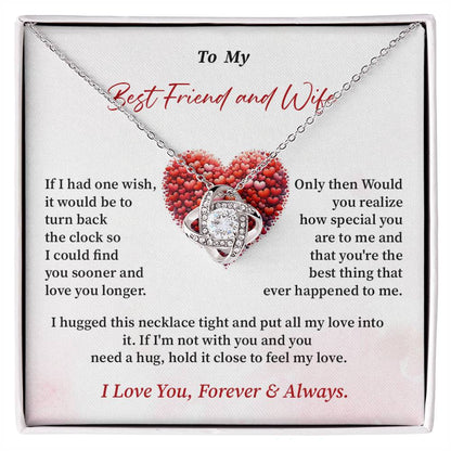 To My Best Friend and Wife Necklace Gift From Husband Necklace For Wife