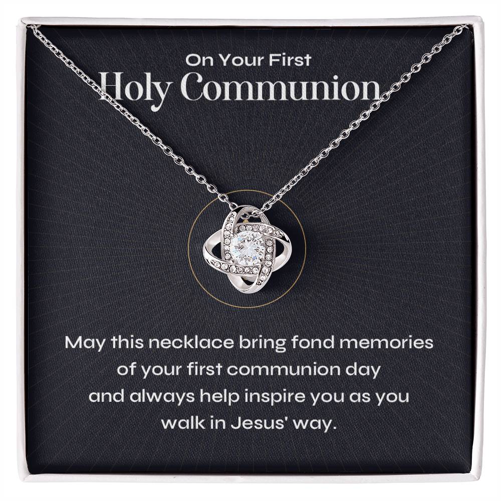 Holy Communion Keepsake Necklace – Gift for First Communion Girl