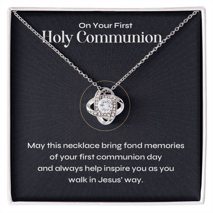 Holy Communion Keepsake Necklace – Gift for First Communion Girl