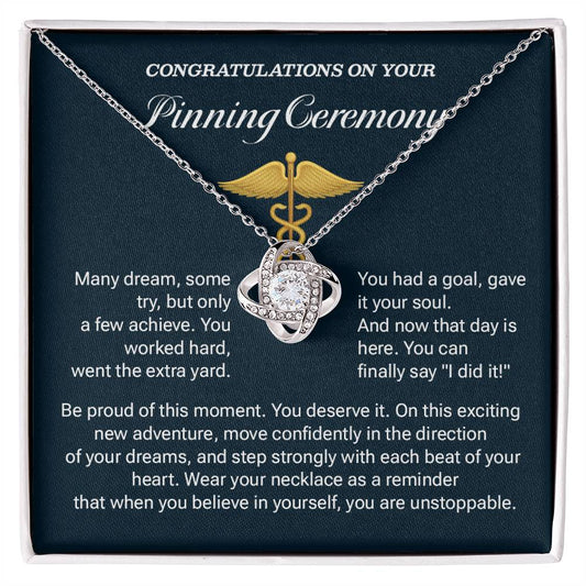 Congratulations On Your Pinning Ceremony Necklace Pinning Ceremony Necklace Gift Congratulations Pinning Ceremony Jewelry Believe In Yourself Necklace Jewelry For New Adventure Graduation Necklace Gift Necklace For Graduates