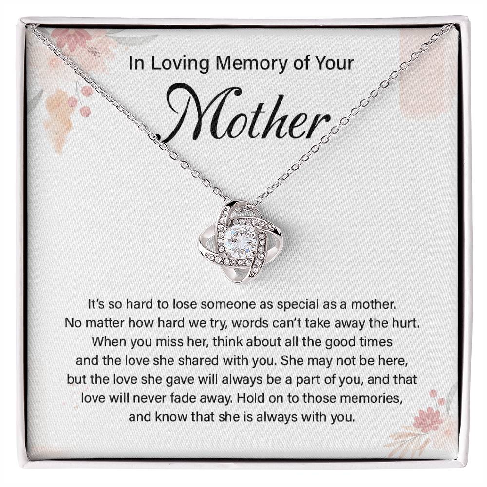In Loving Memory Necklace Gift for Mother – Heartfelt Memorial Jewelry