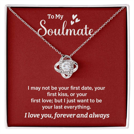 Soulmate Necklace Gift for Her – Romantic Message Box