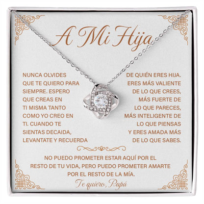 Collar de Papá a Hija – Regalo con Mensaje Inspirador