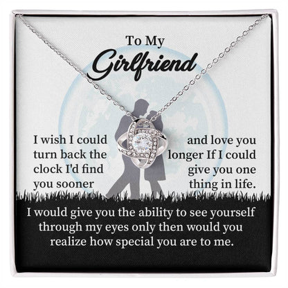 Girlfriend Necklace Gift with Message Card and Gift Box