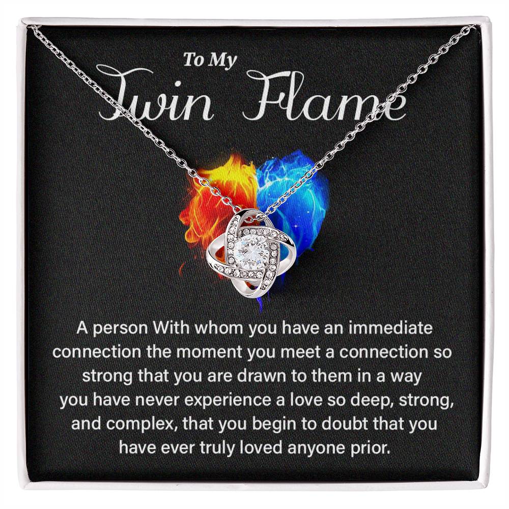 Twin Flame Gift for Her with Love Quote Card