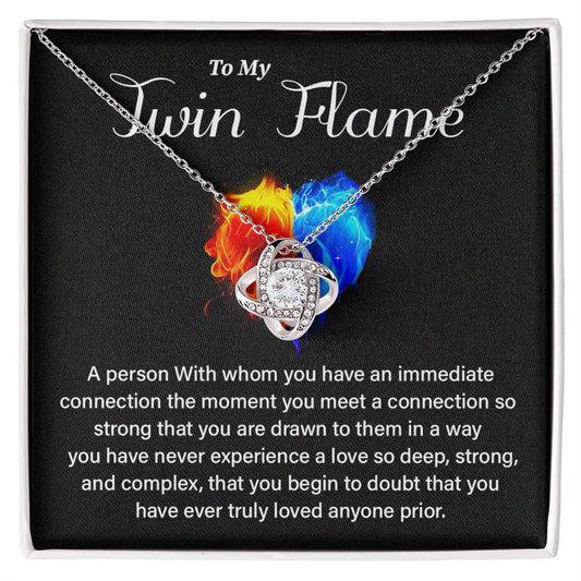 Twin Flame Gift for Her with Love Quote Card