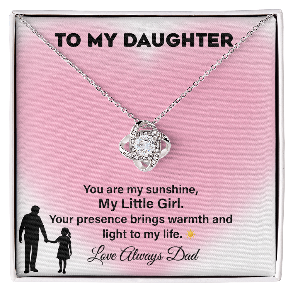 To My Daughter Necklace Sunshine Gift from Dad