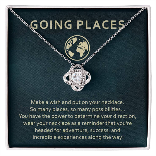 Adventure Awaits Necklace Gift – Going Places Card Insert