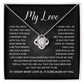 Romantic Necklace Gift for Her With Message & Luxury Box
