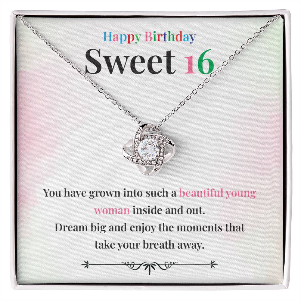 Beautiful Young Woman 16th Gift Necklace