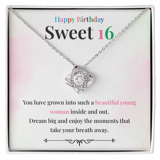 Beautiful Young Woman 16th Gift Necklace