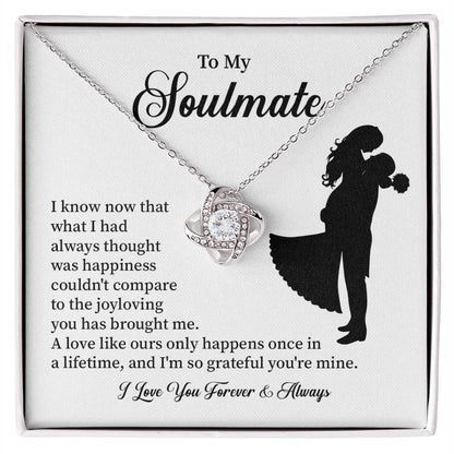 Soulmate Necklace – Gift for Wife or Girlfriend with Romantic Message
