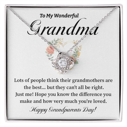 To My Wonderful Grandma Grandma Necklace Gift Heartfelt Gift For Grandma Sentimental Jewelry For Grandmother Granddaughter To Grandma Gift Special Gift For Grandma Grandmother Appreciation Gift Meaningful Gift For Grandma