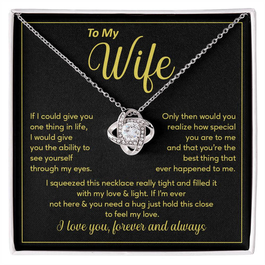 Wife Necklace Gift – See Yourself Through My Eyes