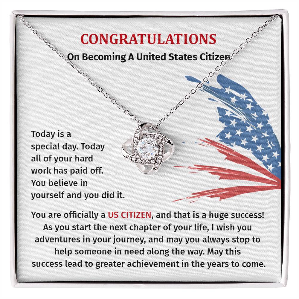 Congratulations Necklace For New U.s. Citizen Necklace For New U.s. Citizen Gift For U.s. Citizenship Success Jewelry For New U.s. Citizen Necklace For Bright And Hopeful Future Jewelry For Citizenship Celebration Gift For Citizenship Milestone