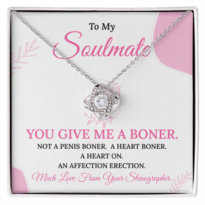 Funny Necklace Gift from Stenographer to Love