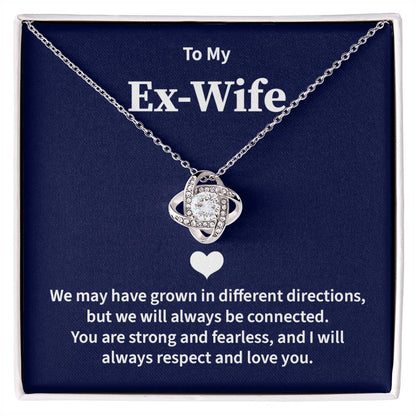 Ex-Wife Necklace Gift from Ex-Husband with Card