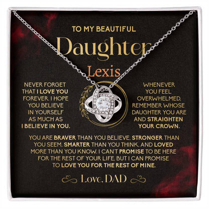 Gift from Dad to Daughter – Crown Message Card Box