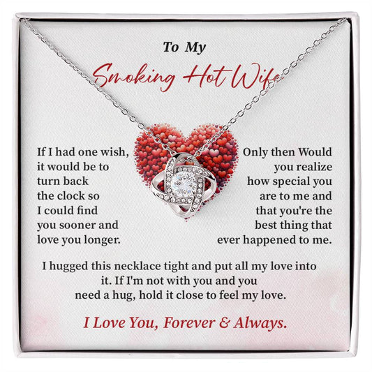 Smoking Hot Wife Necklace Gift with Message Card