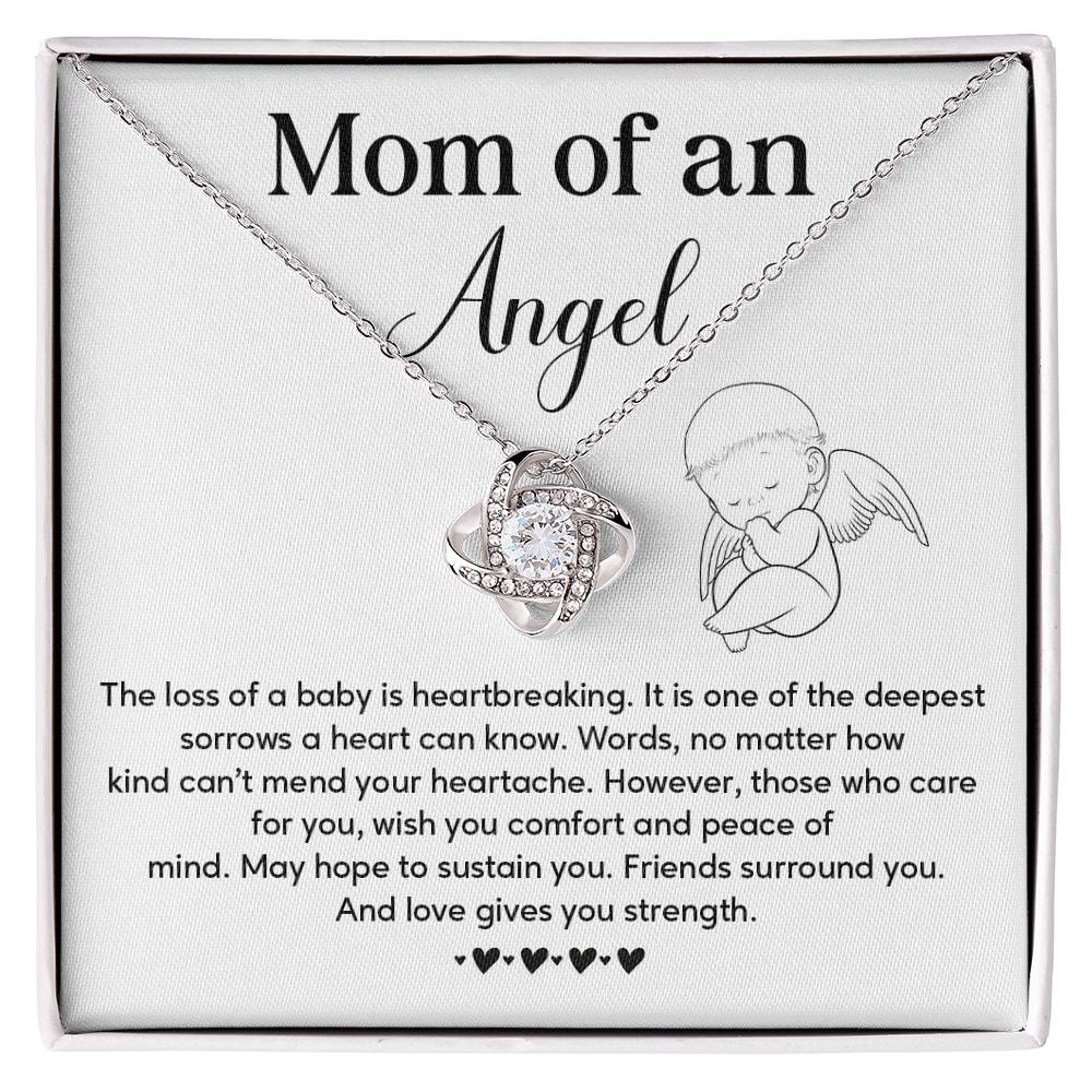 Memorial Necklace Gift for Mom of Angel Baby – Message Card