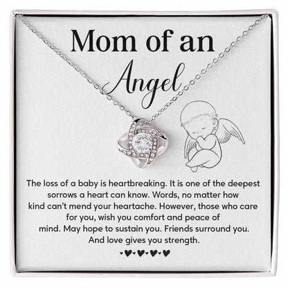 Memorial Necklace Gift for Mom of Angel Baby – Message Card