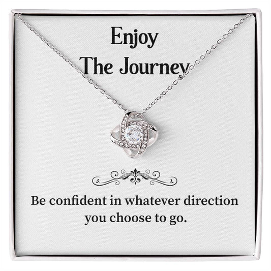 Enjoy The Journey Inspirational Necklace Gift Enjoy The Journey Necklace Best Motivational Gift Thoughtful Necklace For New Journey Motivational Jewelry For Women Emotional Gift For Encouragement Necklace With Message Of Confidence Motivational Gift