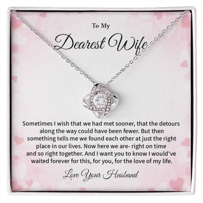 Dearest Wife Necklace from Husband – Romantic Jewelry Gift Box