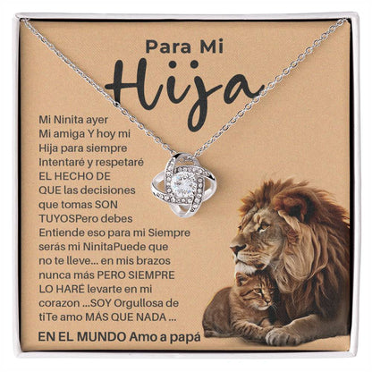 Collar Para Hija con Tarjeta de Papá – Orgullosa de Ti Siempre