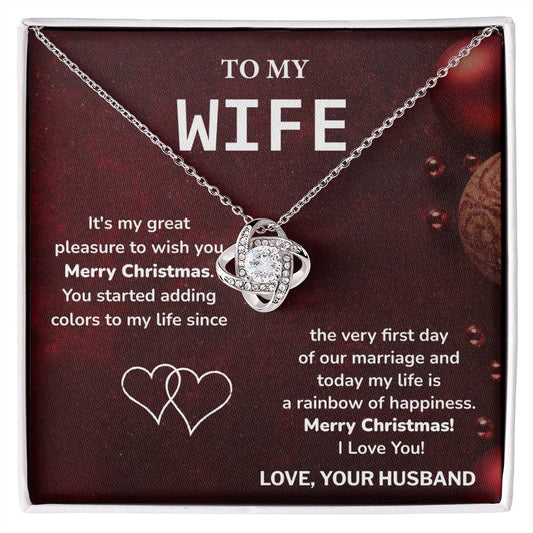 To My Wife Gift From Your Husband Merry Christmas Necklace Gift Best Christmas Gifts For Her Holiday Gifts For Women Gift Ideas For Special Occasions Romantic Gift For Wife Unique Gift For Wife