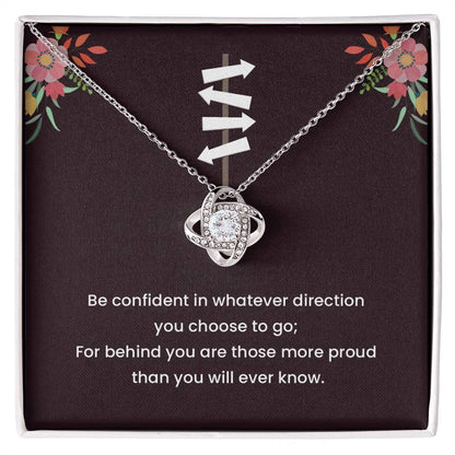 Graduation Gift Necklace for Daughter with Inspirational Card