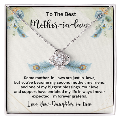 Mother-in-Law Gift from Daughter-in-Law – Second Mom, Best Mother-in-Law Present for Birthday, Wedding, or Mother’s Day