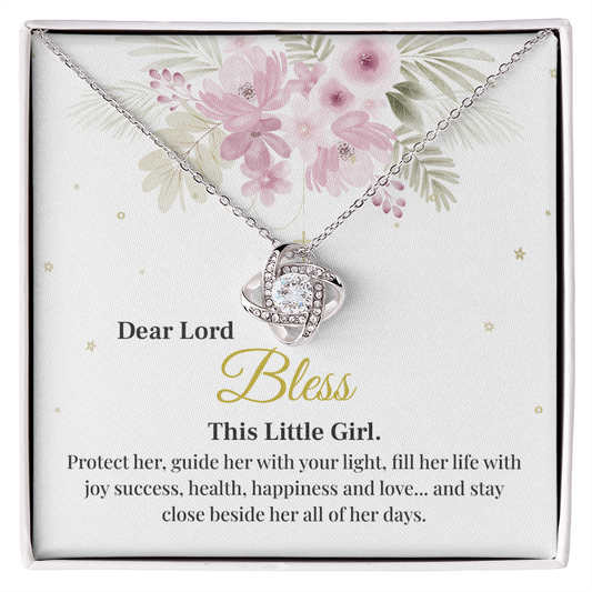 Blessing Pendant For Little Girl Necklace