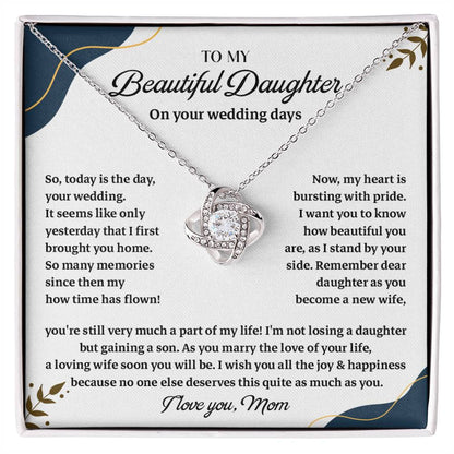 To Daughter on Wedding Day – Necklace Gift Box