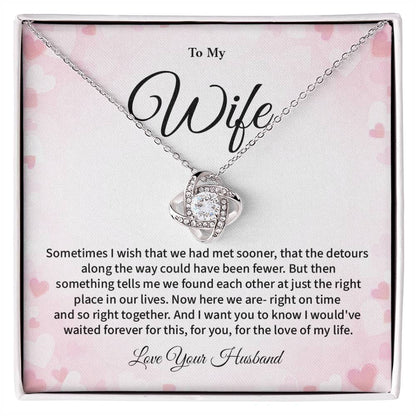 To My Wife Heartfelt Necklace Gift From Your Soulmate Romantic Jewelry Gift