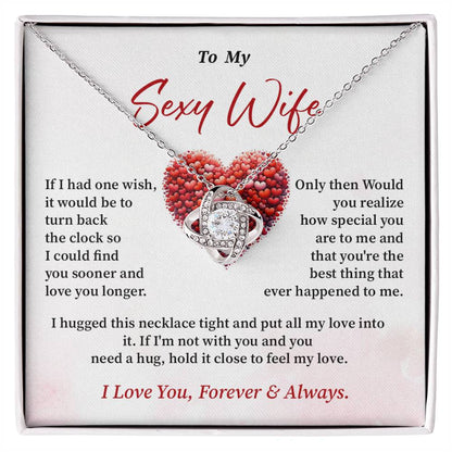 Sexy Wife Necklace Gift with Message Card Box