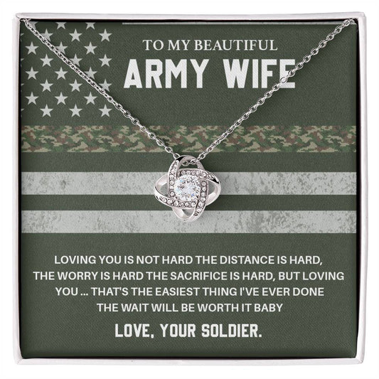 Army Wife Gift from Soldier – With Message Card