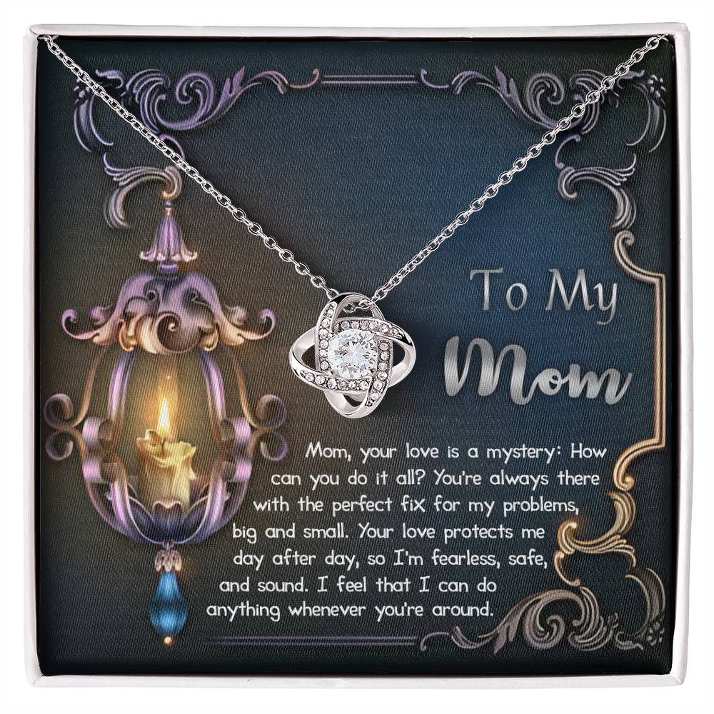 Mom Necklace Gift with Message Card – Love That Protects Always