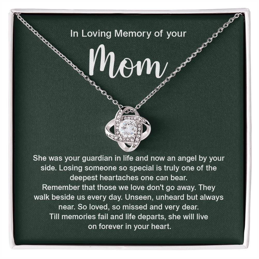 In Loving Memory Necklace For Loss Of Mom – Memorial Jewelry Gift With ...