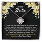 Bestie Necklace Gift with Sunflower Message Card for Friendship Appreciation