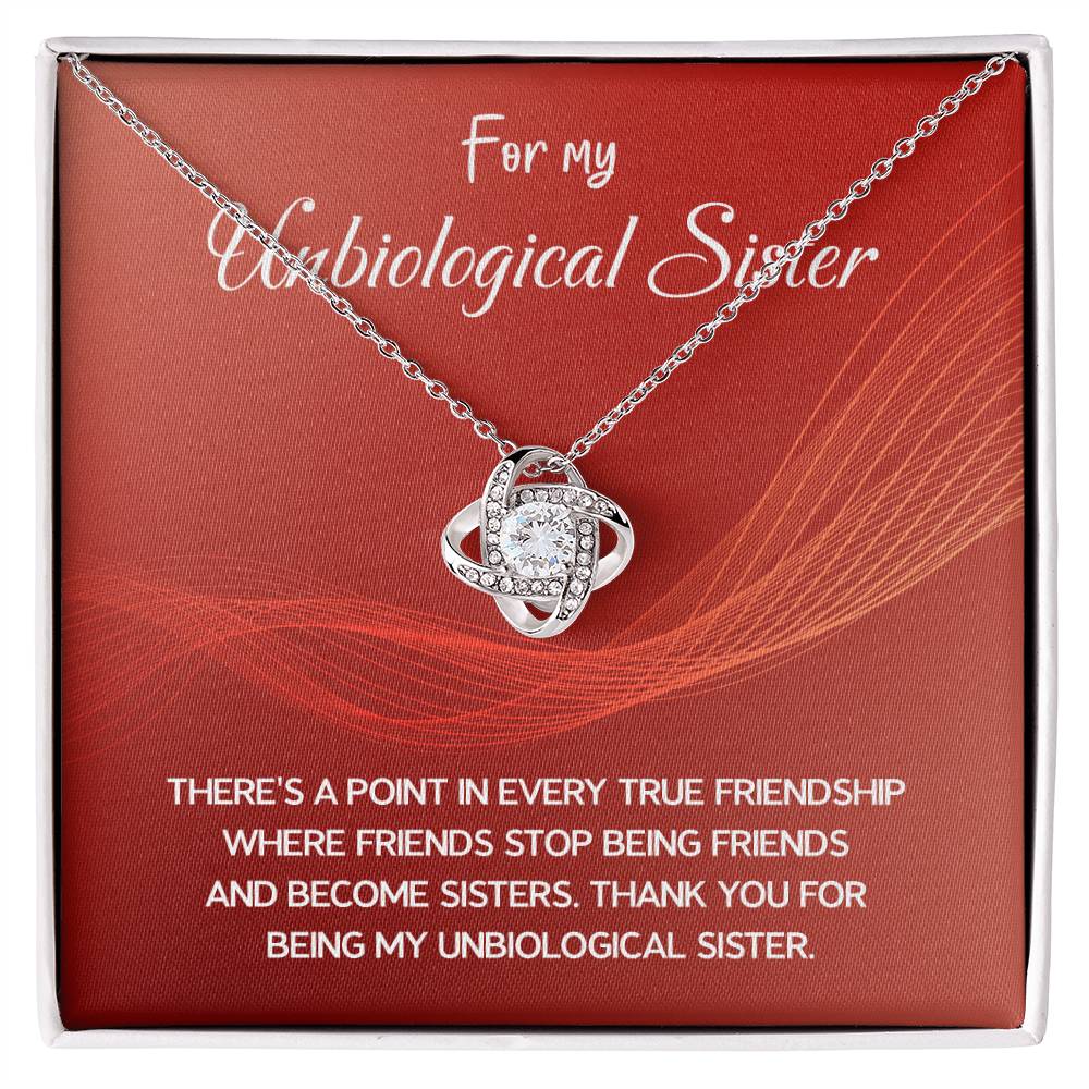 Best Friend Necklace Gift – For My Unbiological Sister