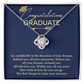 Graduation Necklace Gift For Women With Message Card